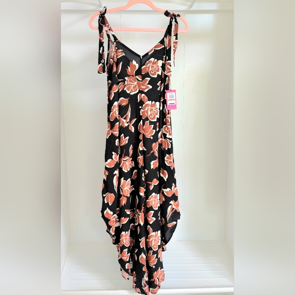 Floral Black Jumpsuit